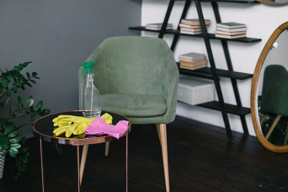 Colleagues interact in a modern office setting, blending technology with workplace hygiene.